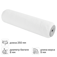 Изображение товара Валик сменный для алкидных красок 250 мм Hansa ворс 9 мм полиамид под бюгель 8 мм Изображение товара Валик сменный для алкидных красок 250 мм Hansa ворс 9 мм полиамид под бюгель 8 мм
