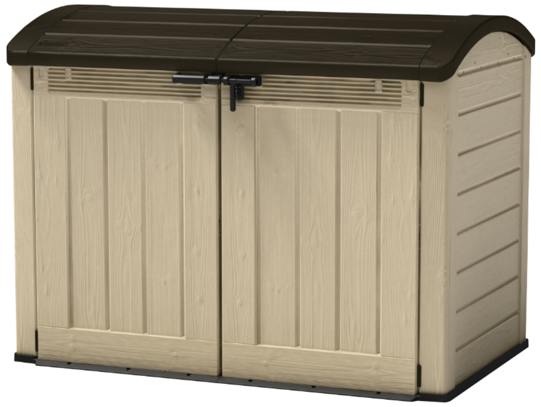 Изображение товара Шкаф садовый Keter 17199414 177x113x134 см 2000 л бежевый Изображение товара Шкаф садовый Keter 17199414 177x113x134 см 2000 л бежевый