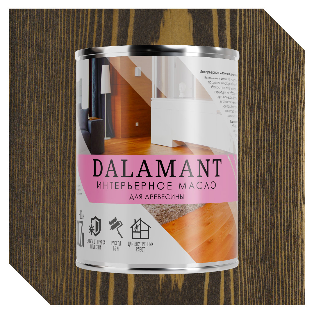 Изображение товара Масло для интерьера Dalamant Палисандр 0. 7л - защита и сохранение древесины