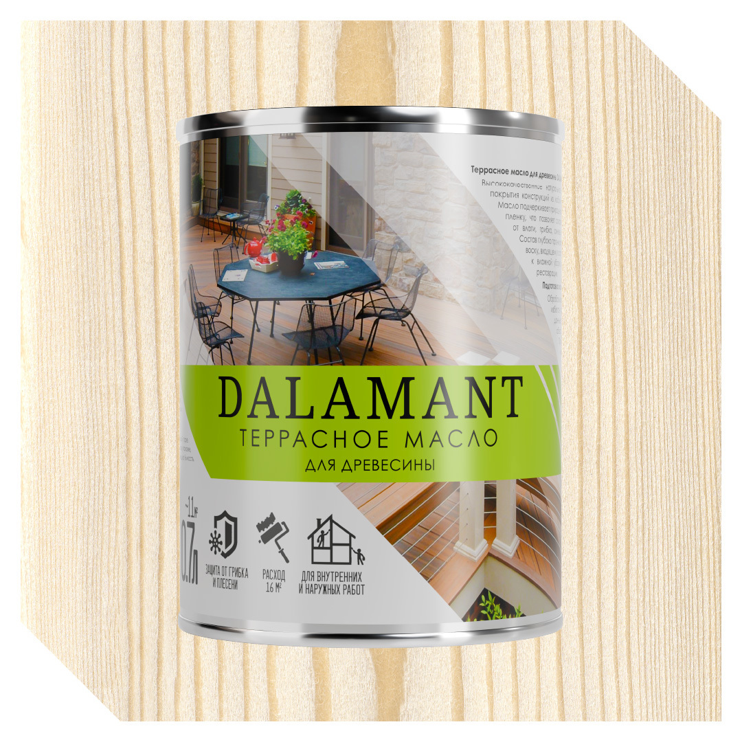 Изображение товара Масло террасное Dalamant цвет белый 0.7л
