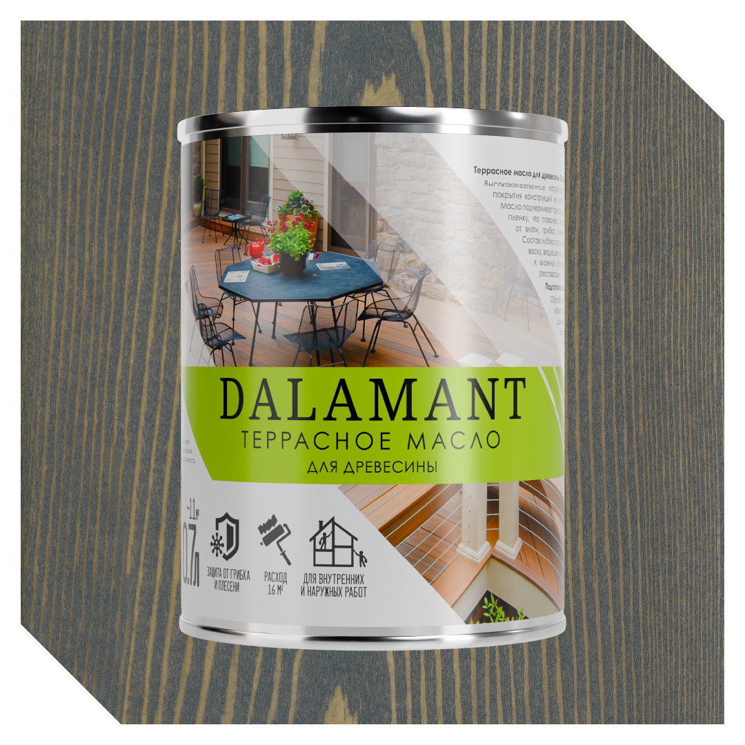 Изображение товара Масло террасное Dalamant цвет графит 0.7л