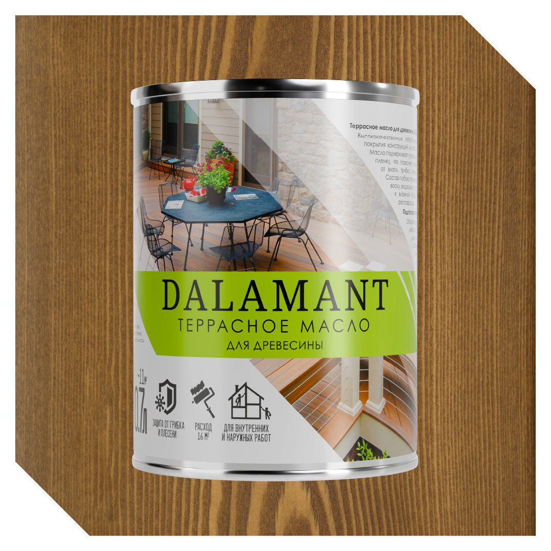 Изображение товара Масло террасное Dalamant цвет можжевельник 0.7л