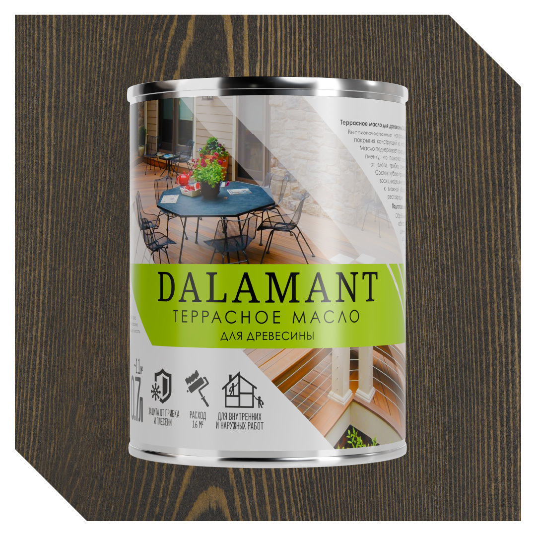 Изображение товара Масло террасное Dalamant цвет эбен 0.7л