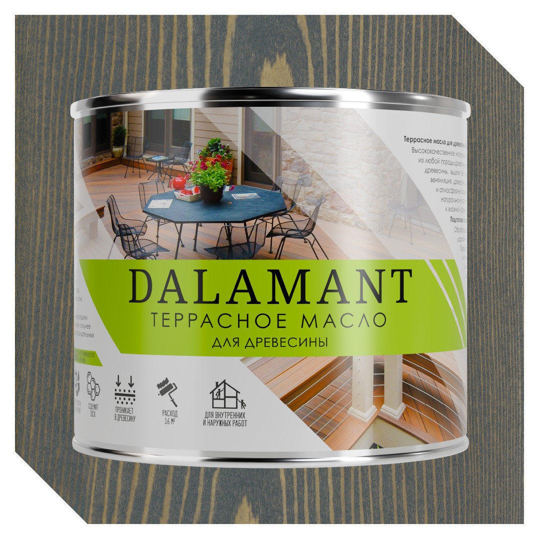 Изображение товара Масло террасное Dalamant цвет графит 2л