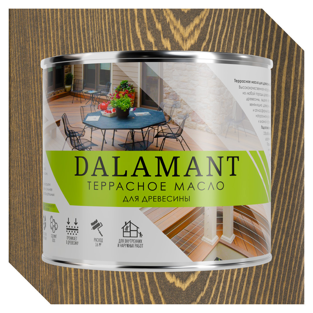 Изображение товара Масло террасное Dalamant цвет орех 2л