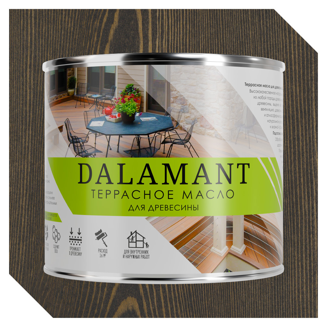 Изображение товара Масло террасное Dalamant цвет эбен 2л
