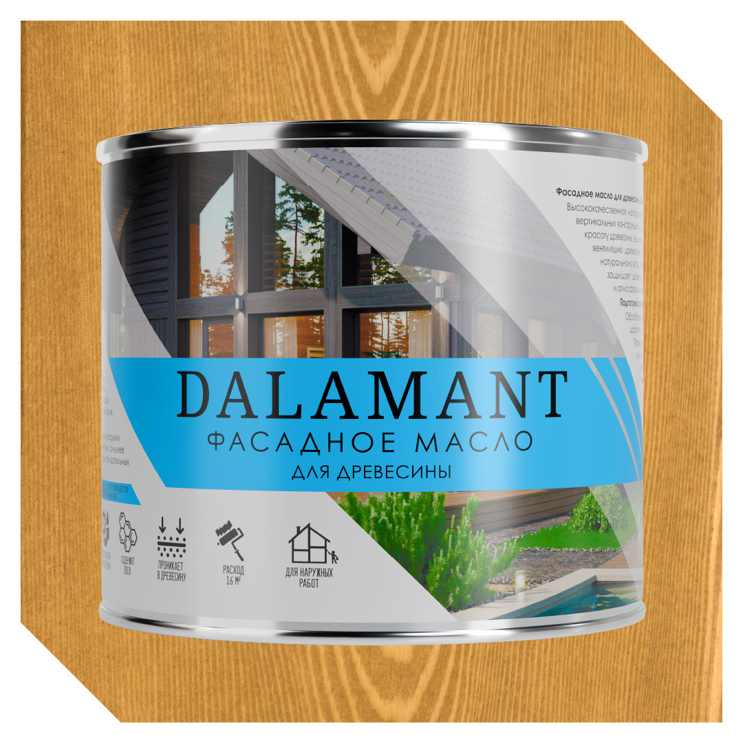 Изображение товара Масло фасадное Dalamant цвет дуб 2л