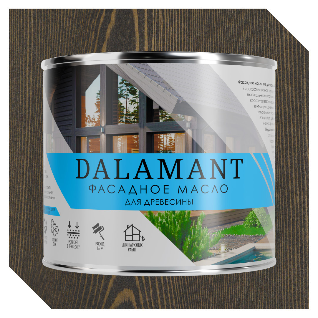 Изображение товара Масло фасадное Dalamant цвет эбен 2л