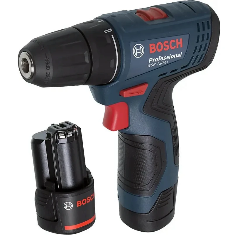Изображение товара Дрель-шуруповерт аккумуляторная Bosch Professional GSR 120-LI, 06019G8000, 12 В Li-Ion 2x2 Ач
