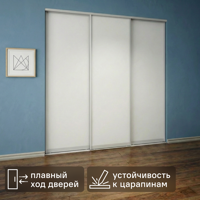 Изображение товара Дверь-купе KONSENSA 2555х804 МДФ Белый с алюминиевым профилем