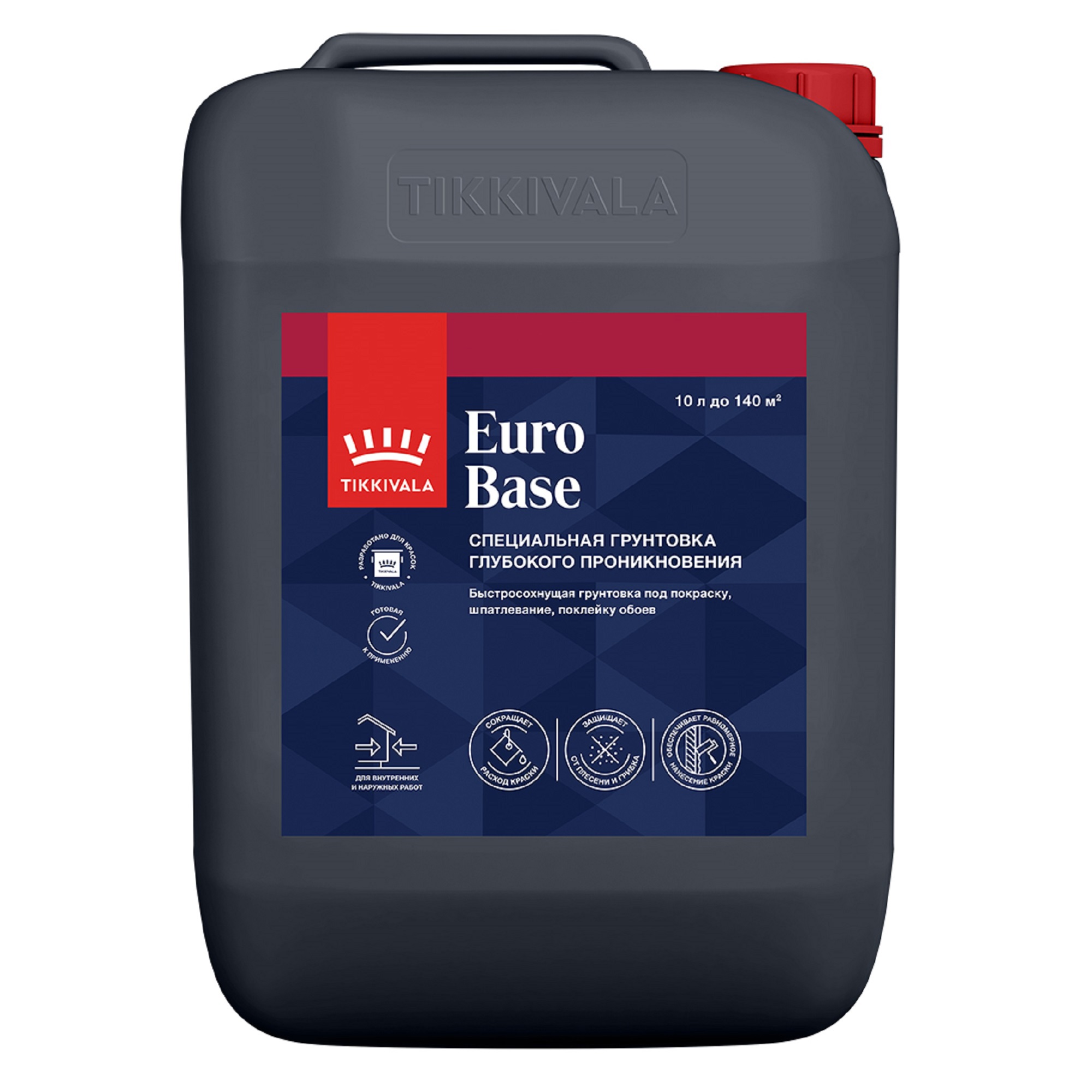 Изображение товара Грунтовка глубокого проникновения Tikkivala Euro base 10 л