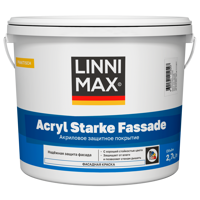 Изображение товара Краска фасадная Linnimax Acryl SF матовая цвет прозрачный база C 2.7 л