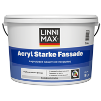 Изображение товара Краска фасадная Linnimax Acryl SF матовая цвет белый база A 9 л
