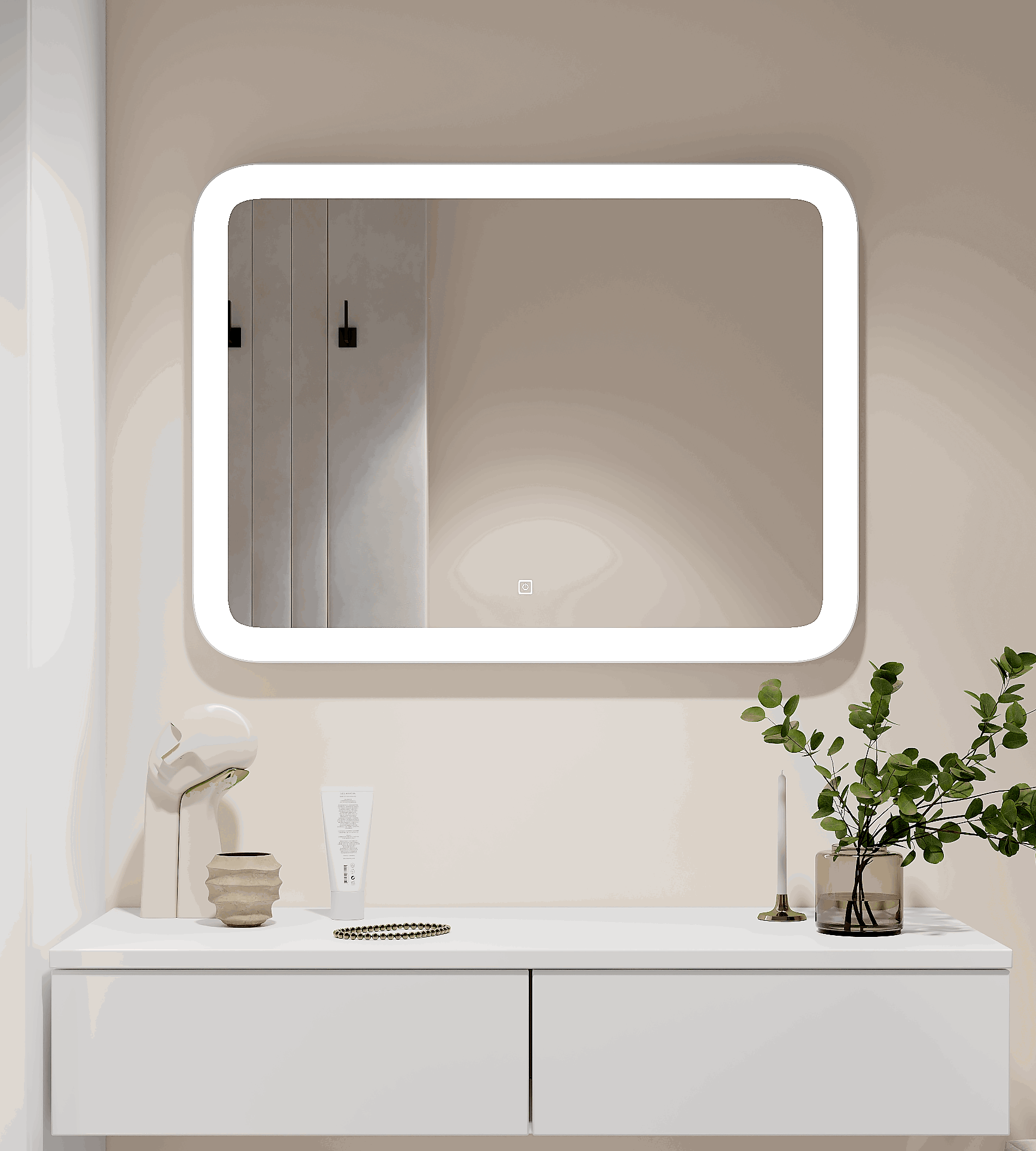 Изображение товара Зеркало Luxury с LED подсветкой для ванной комнаты Изображение товара Зеркало Luxury с LED подсветкой для ванной комнаты