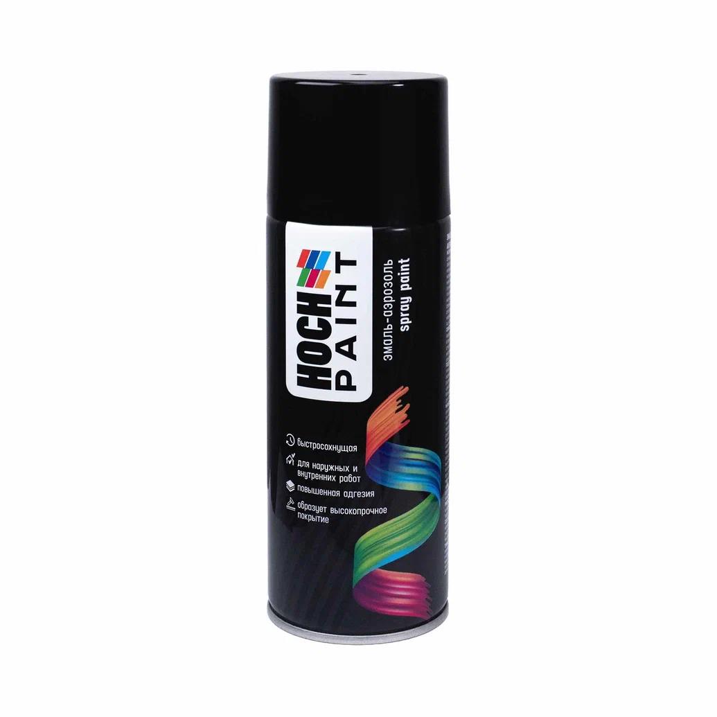 Изображение товара Эмаль аэрозольная Hoch Paint универсальная RAL 9005 черный янтарь глянцевая 520 мл