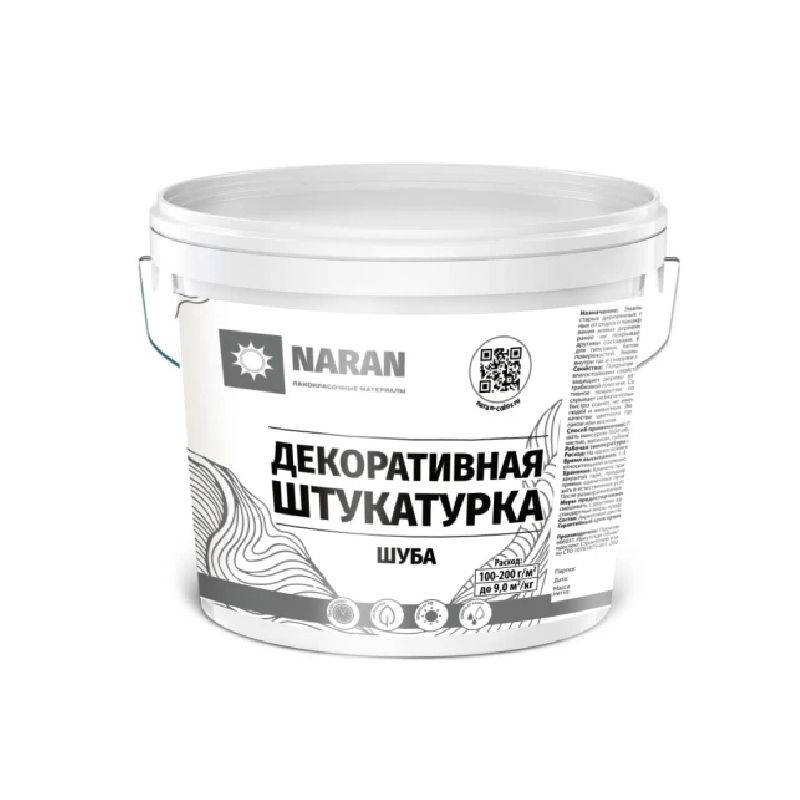 Изображение товара Штукатурка декоративная Naran шуба мраморная 8 кг Изображение товара Штукатурка декоративная Naran шуба мраморная 8 кг