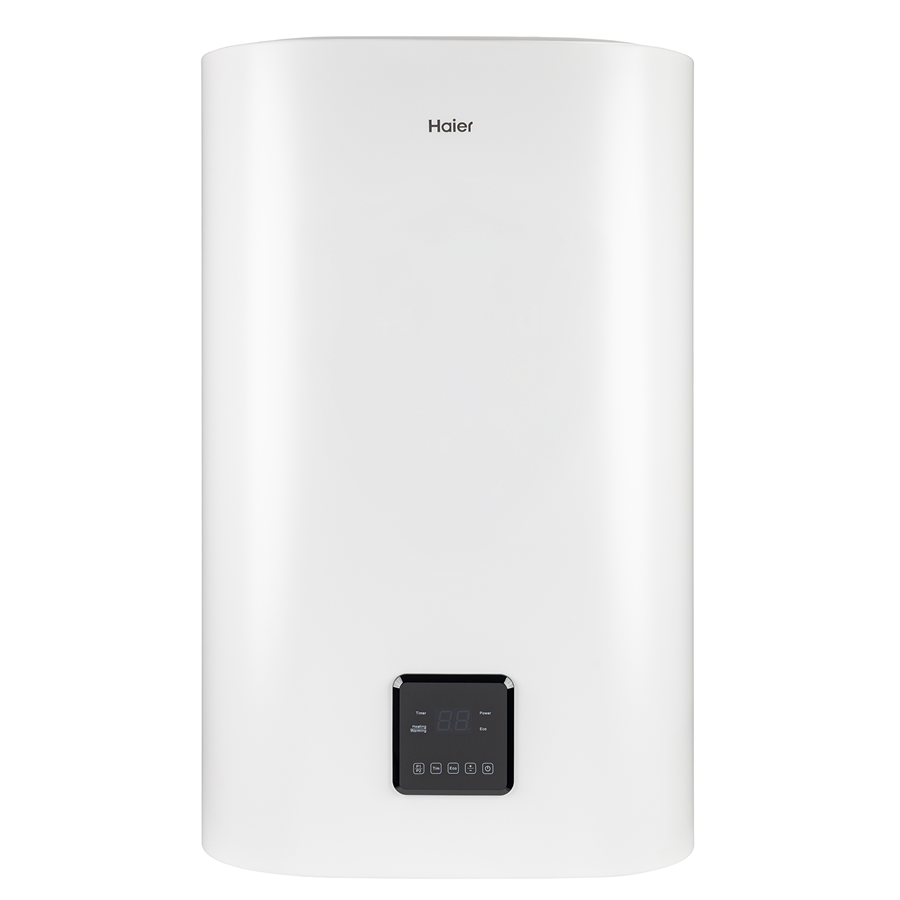 Изображение товара Накопительный водонагреватель электрический 80 л Haier Es80v-f6 2 кВт нержавеющая сталь сухой ТЭН белый Изображение товара Накопительный водонагреватель электрический 80 л Haier Es80v-f6 2 кВт нержавеющая сталь сухой ТЭН белый