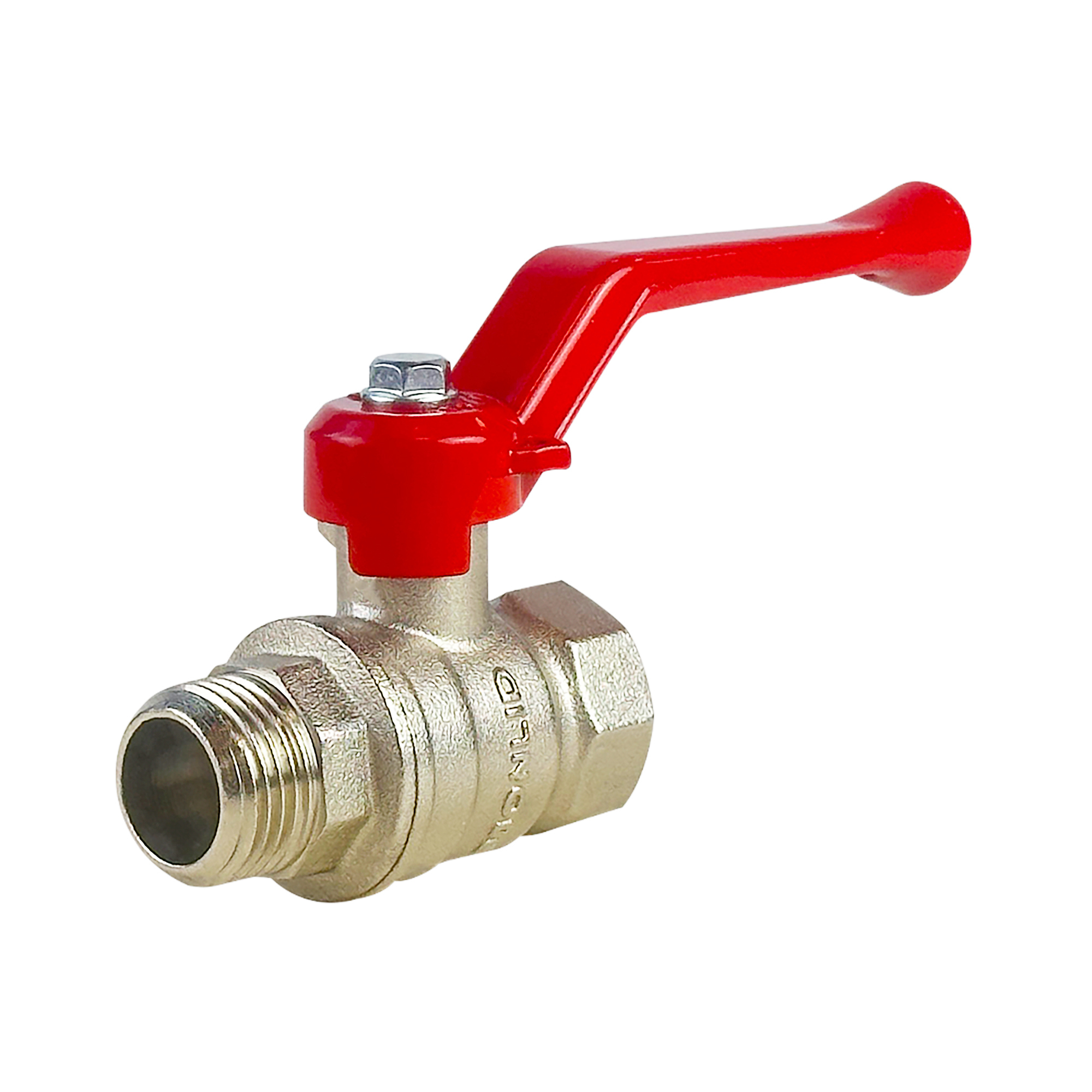 Изображение товара Кран шаровой прямой MONLID DN13 PN40 1/2 из латуни ручка рычаг