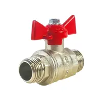 Изображение товара Кран шаровой прямой MONLID DN13 PN40 1/2" латунь ручка бабочка