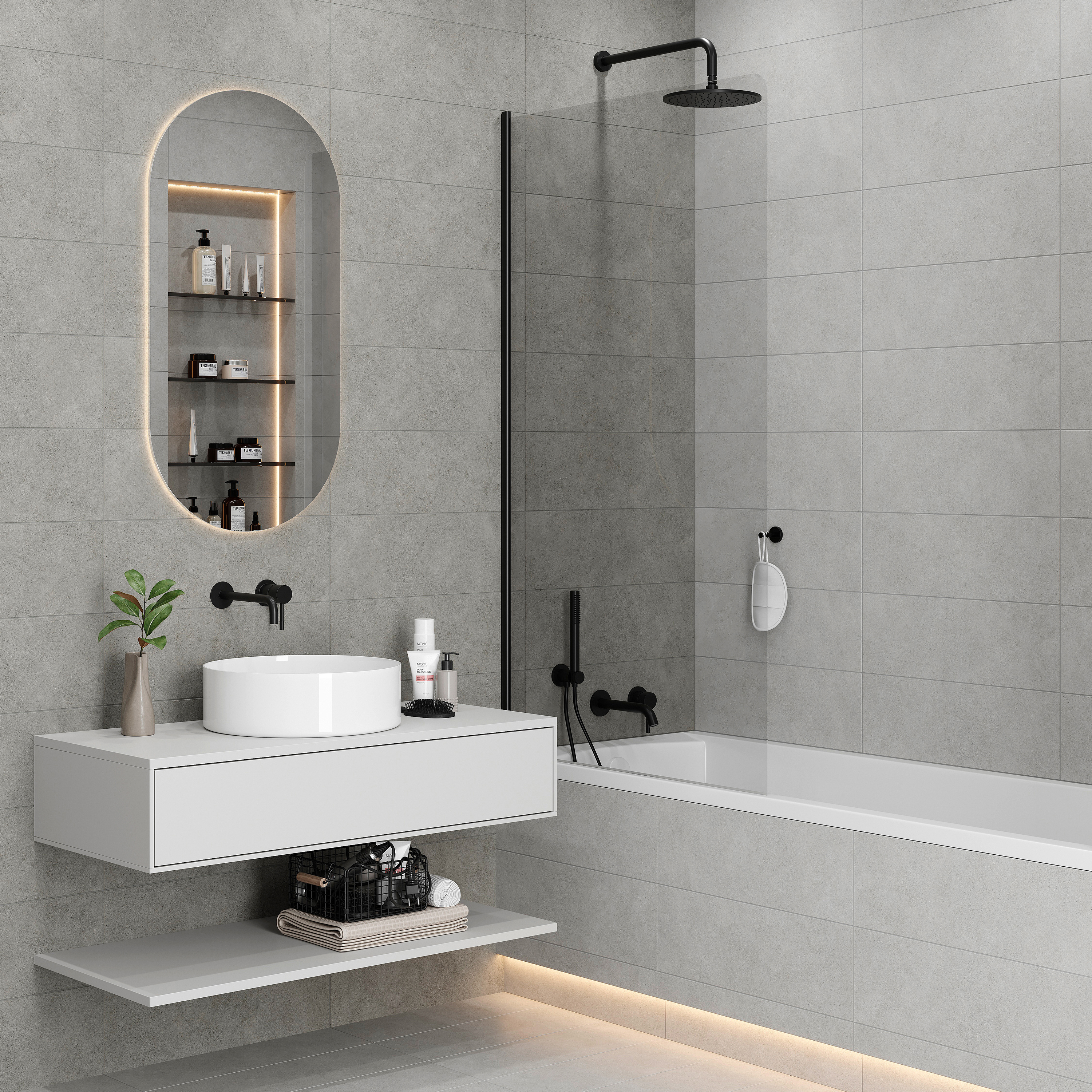 Изображение товара Керамогранит LB Ceramics Холодное солнце 19.9x60.3 см с эффектом бетона