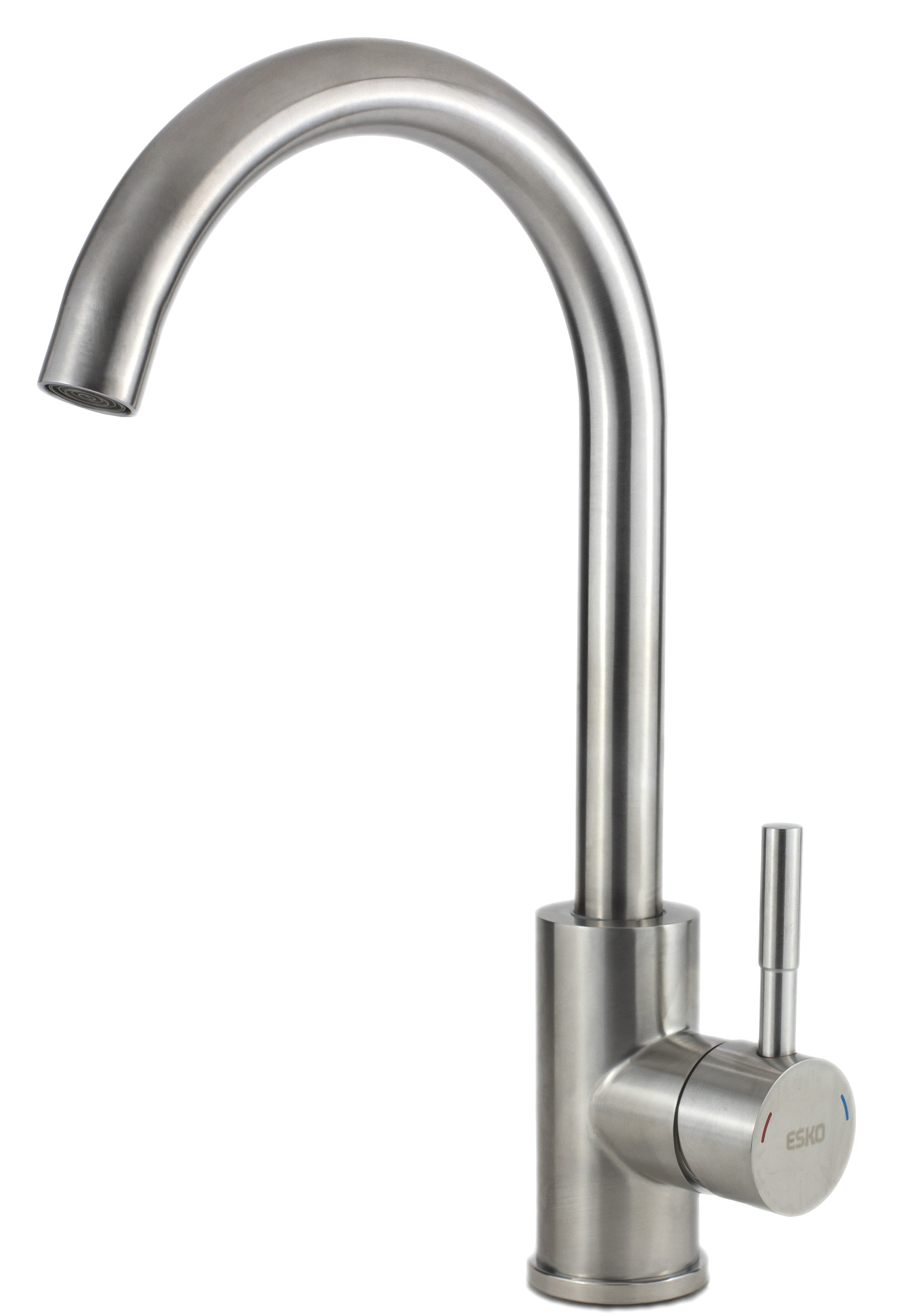 Изображение товара Смеситель для кухни Esko Kitchen K4 из нержавеющей стали высокий поворотный
