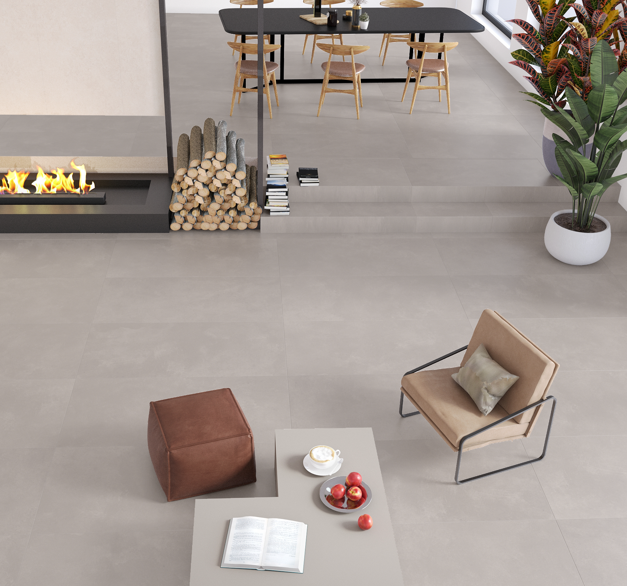 Изображение товара Керамогранит Kerald Urban Grey Matt 60x120см цвет коричневый