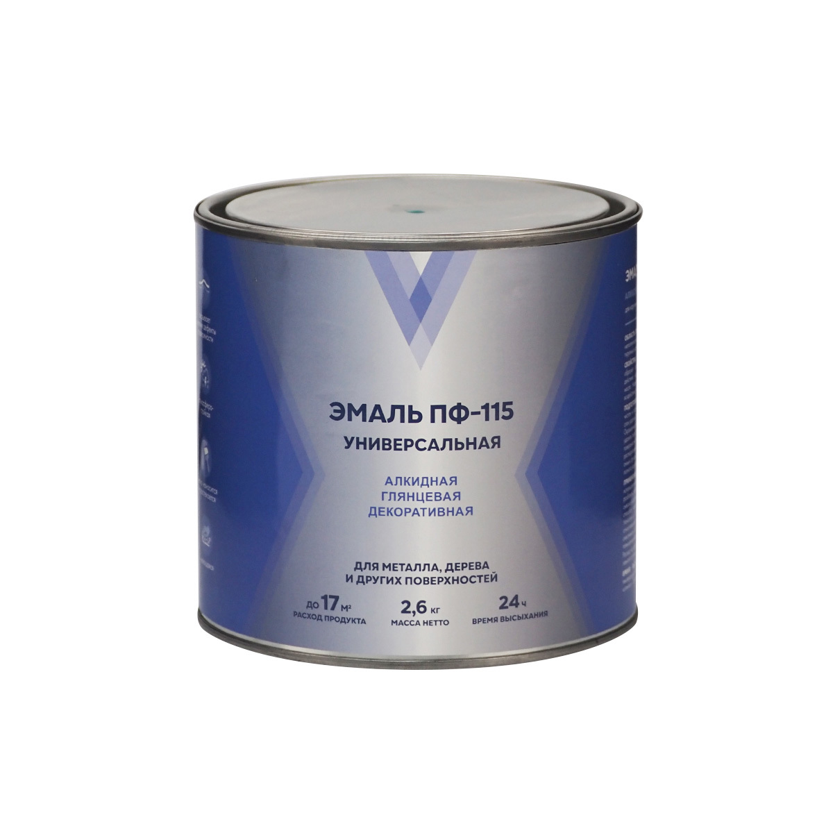 Изображение товара Эмаль V ПФ-115 глянцевая ярко-зеленая 2.6 кг