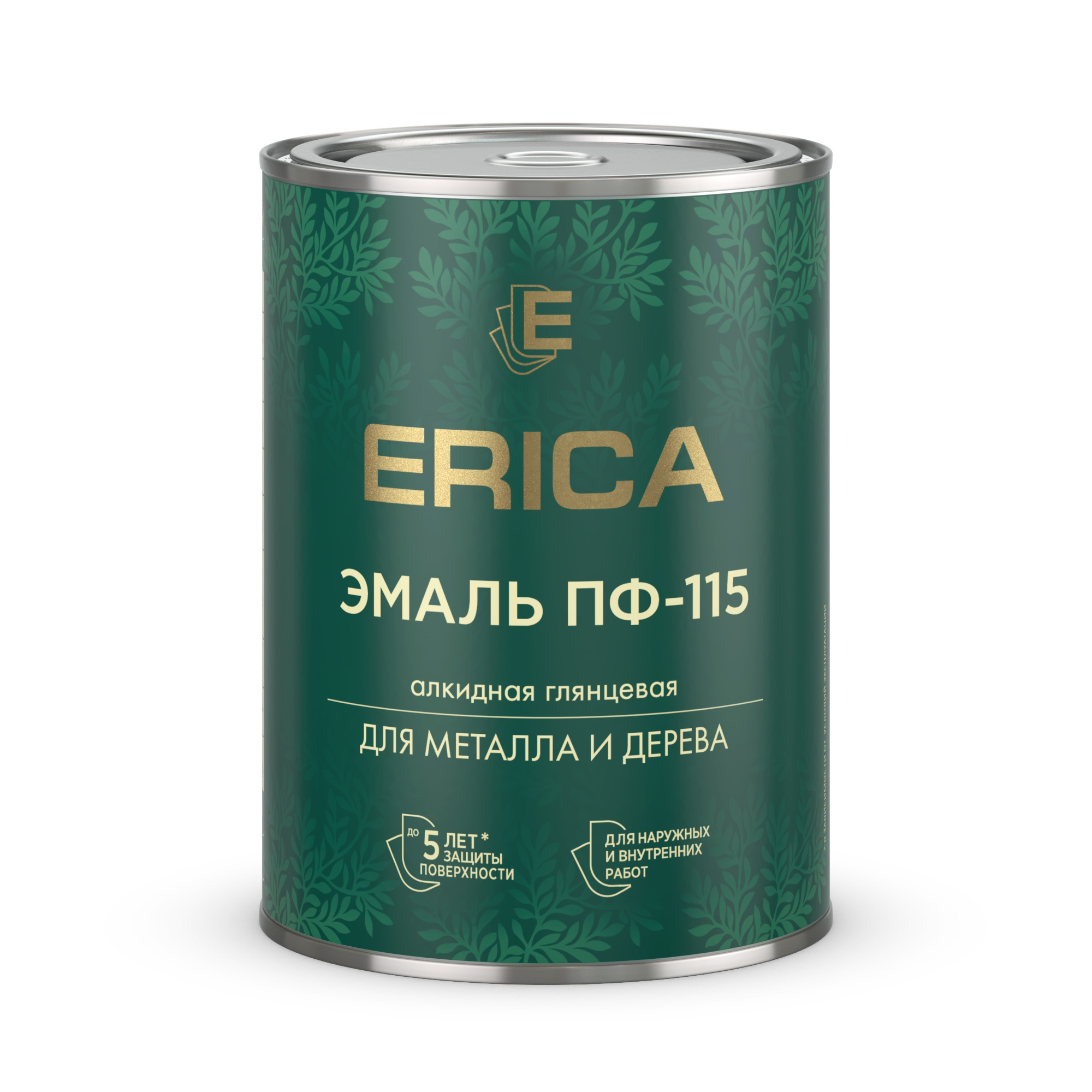 Изображение товара Эмаль Erica ПФ-115 глянцевая графитовая ral 7024 0.8 кг