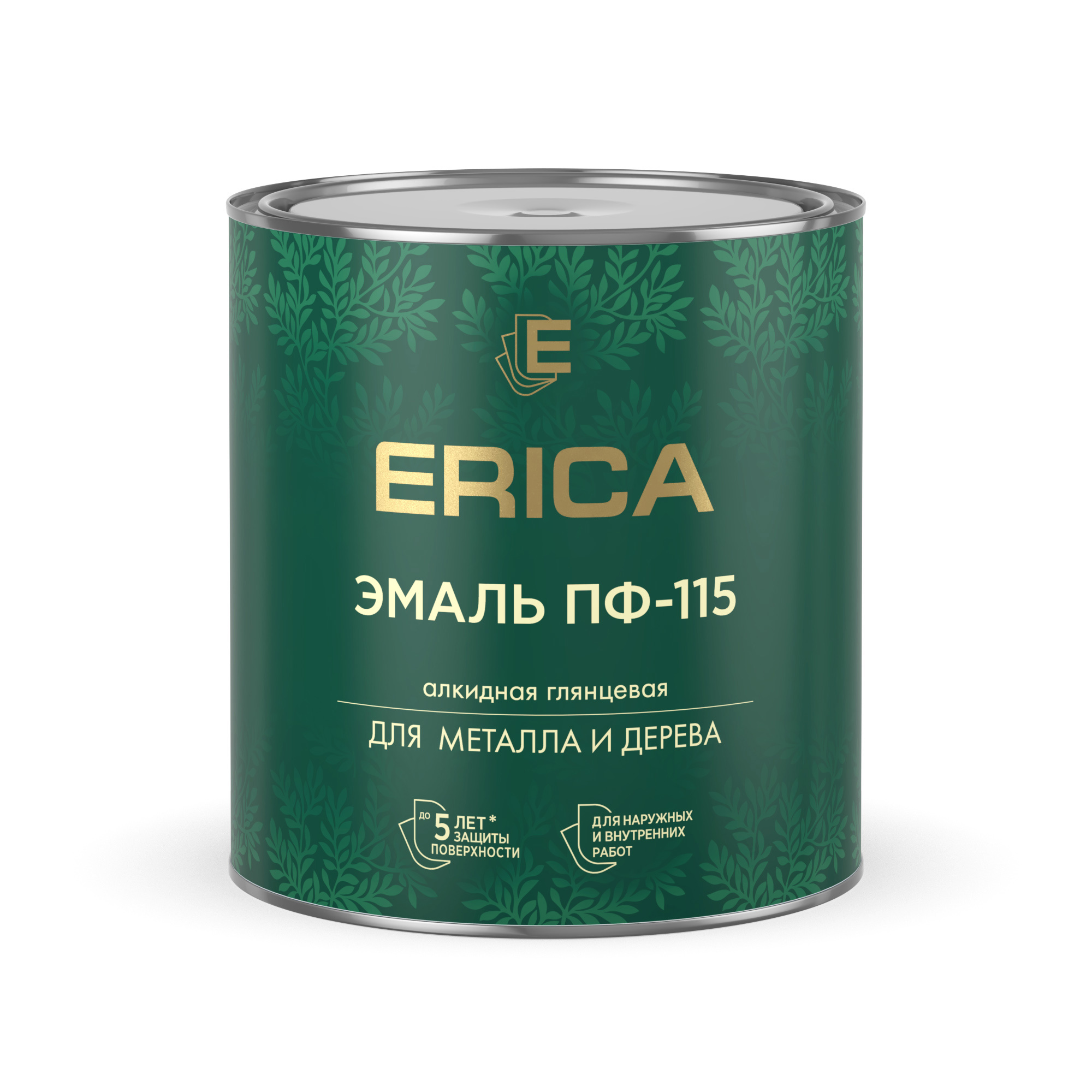Изображение товара Эмаль Erica ПФ-115 глянцевая зеленое яблоко 2.6 кг для металла и интерьера Изображение товара Эмаль Erica ПФ-115 глянцевая зеленое яблоко 2.6 кг для металла и интерьера