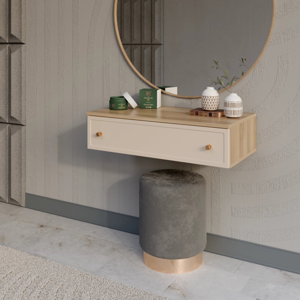 Изображение товара Консоль KONSENSA Лион Амьен 80x20x41.7 см ЛДСП цвет бежевый