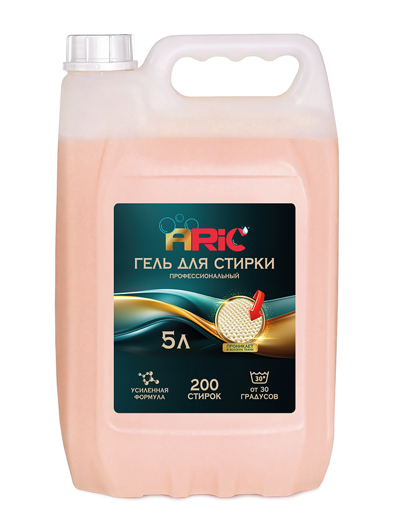 Изображение товара Гель для стирки Aric гель-концентрат для стирки марципан 5л Изображение товара Гель для стирки Aric гель-концентрат для стирки марципан 5л