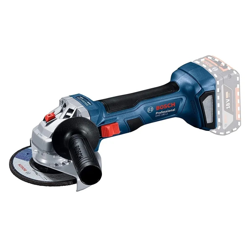 Изображение товара Ушм аккумуляторная бесщеточная Bosch Professional GWS 180-LI, 06019H9021, 18 В Li-Ion 2x4 Ач, 125 мм