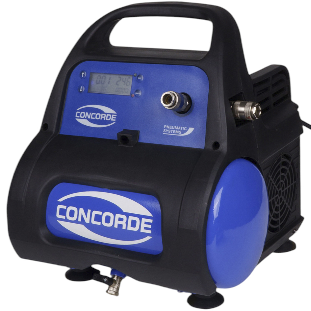 Изображение товара Компрессор сетевой поршневой безмасляный Concorde CD-OC55/6, 10 л 74 л/мин Изображение товара Компрессор сетевой поршневой безмасляный Concorde CD-OC55/6, 10 л 74 л/мин