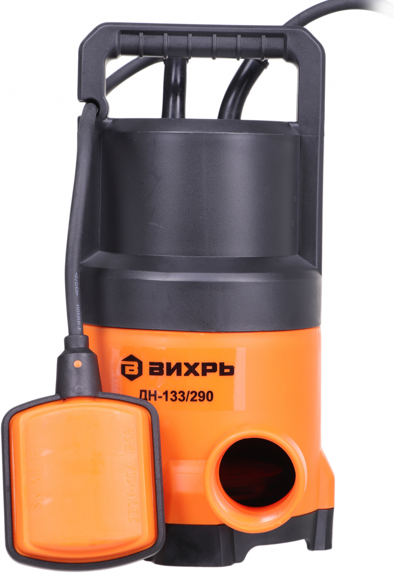 Изображение товара Насос погружной дренажный Вихрь ДН-133/290 7980 л/ч