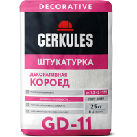 Изображение товара Декоративная штукатурка Gerkules GD-11 короед 2мм для фасадов и интерьера