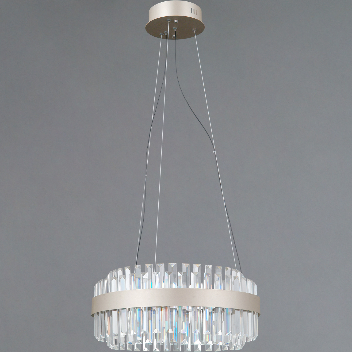 Изображение товара Люстра подвесная светодиодная Illumico IL4386-36WSQ-25 SL GENOA Il4386 6 м² теплый белый свет цвет серебро Изображение товара Люстра подвесная светодиодная Illumico IL4386-36WSQ-25 SL GENOA Il4386 6 м² теплый белый свет цвет серебро