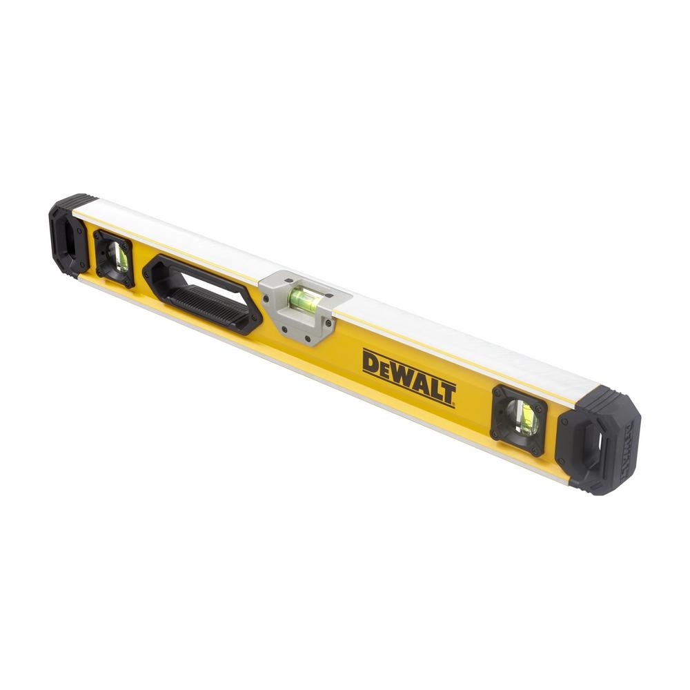 Изображение товара Уровень пузырьковый Dewalt DWHT0-43224 600 мм 3 глазка встроенная подсветка