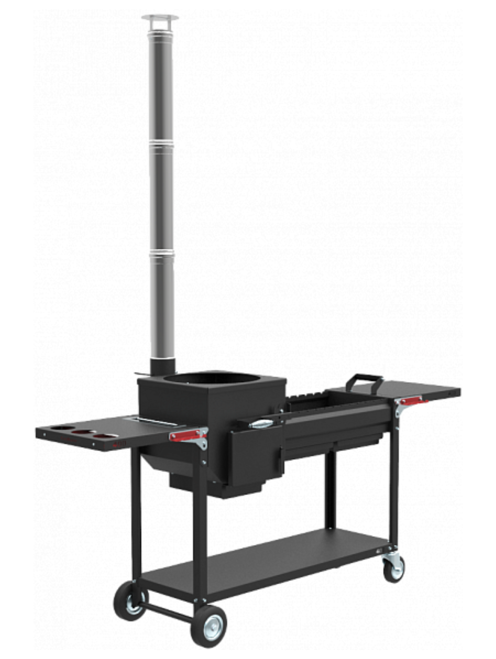 Изображение товара Печь-мангал Grillver Комфорт Эйр 211.5x68.5x247 см сталь черный