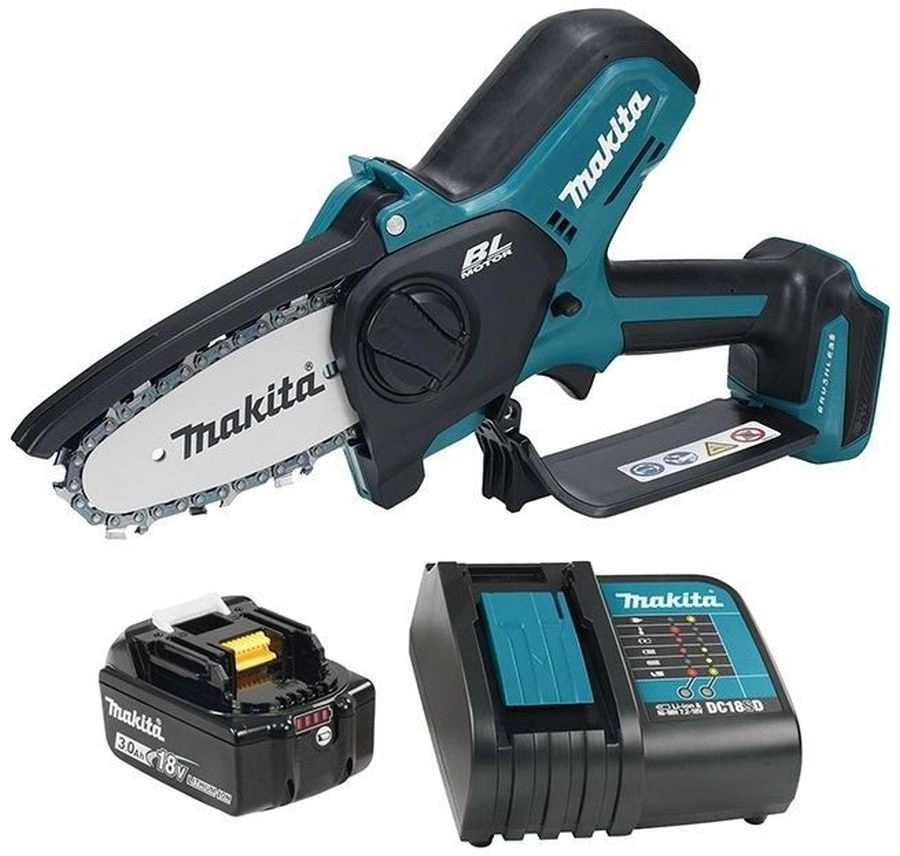 Изображение товара Цепная пила аккумуляторная Makita DUC101SF 18 В шина 10 см 1x3 Ач АКБ и ЗУ в комплекте