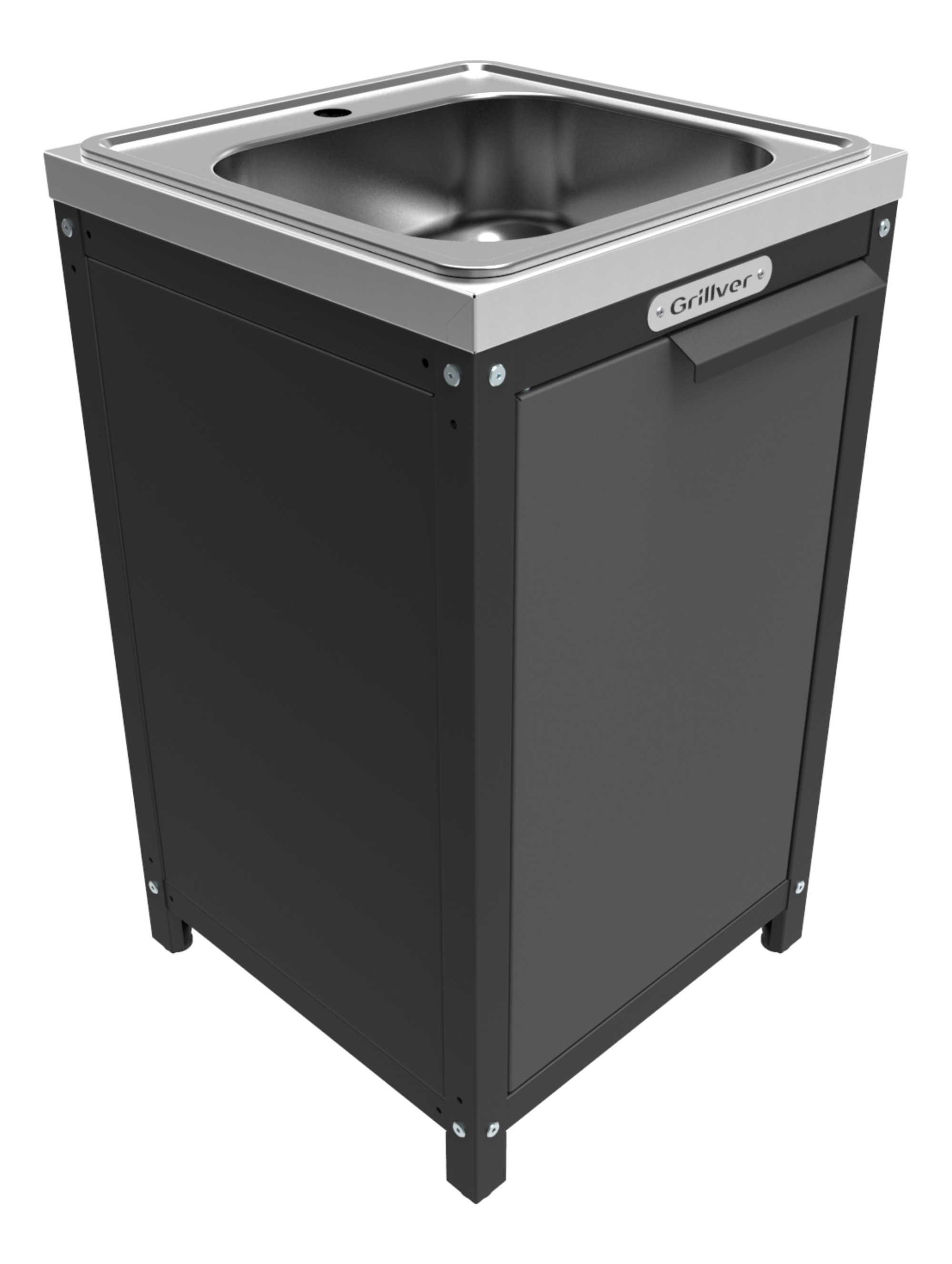 Изображение товара Стол-тумба с мойкой Grillver 50x50x85 см