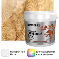 Изображение товара Лак паркетный Akvateks акриловый глянцевый бесцветный 0.75 л