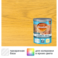 Изображение товара Лак акриловый Omnitex Lacker Aqua глянцевый прозрачный 1 л