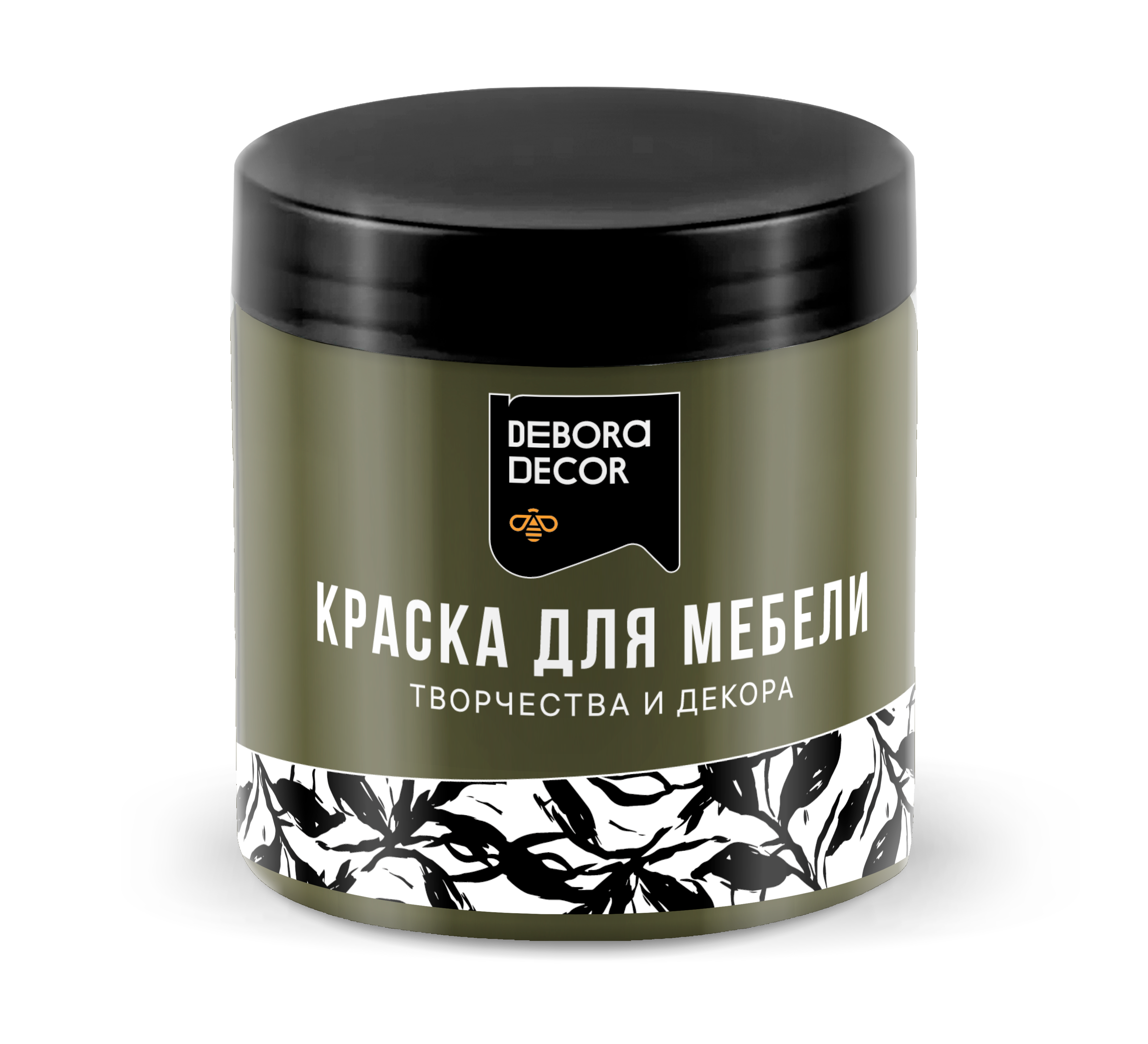 Изображение товара Краска для мебели Debora матовая оливка 0.75 кг — водная, универсальная
