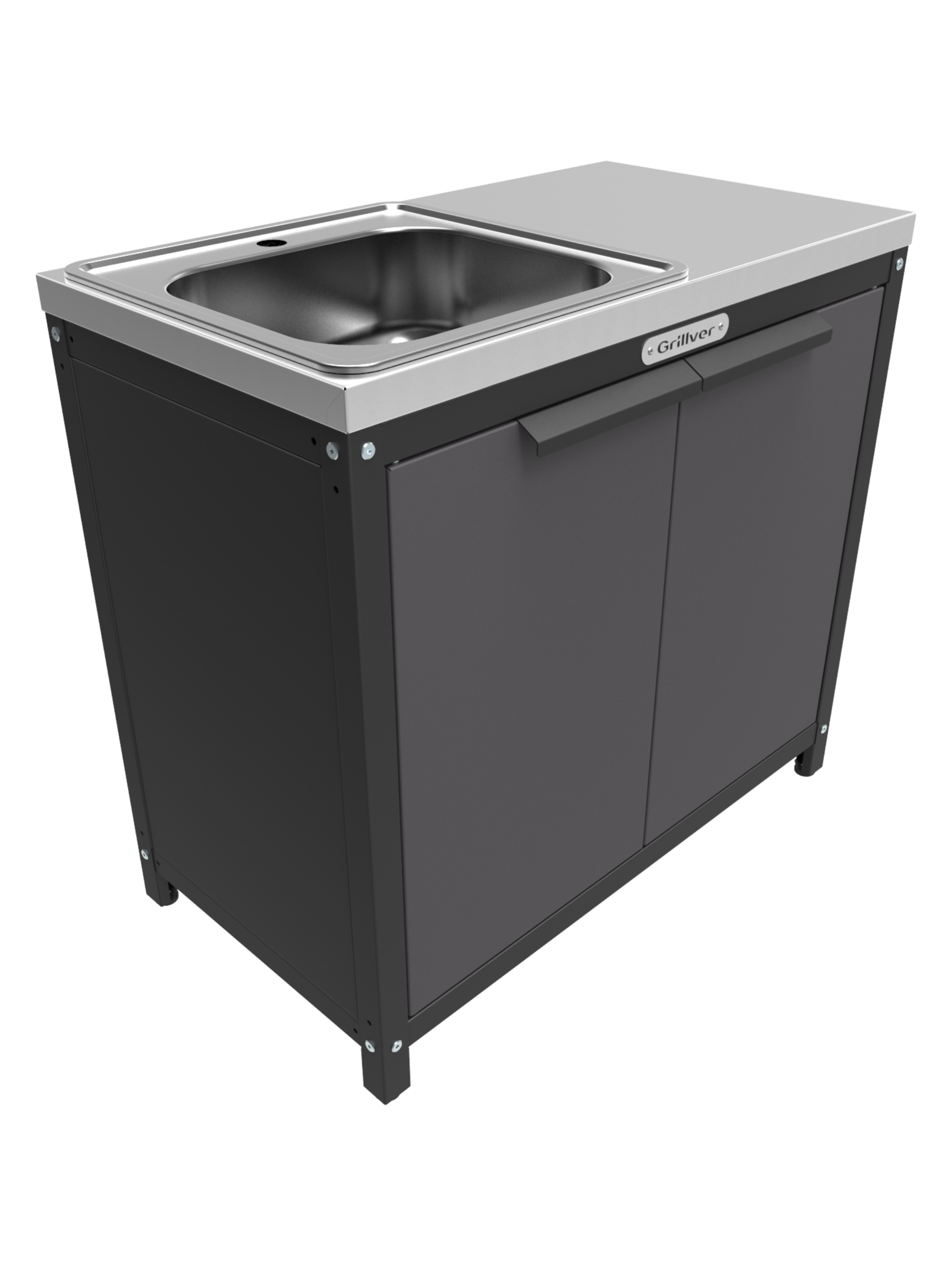 Изображение товара Стол-тумба с мойкой Grillver 91.2x50x85 см Изображение товара Стол-тумба с мойкой Grillver 91.2x50x85 см