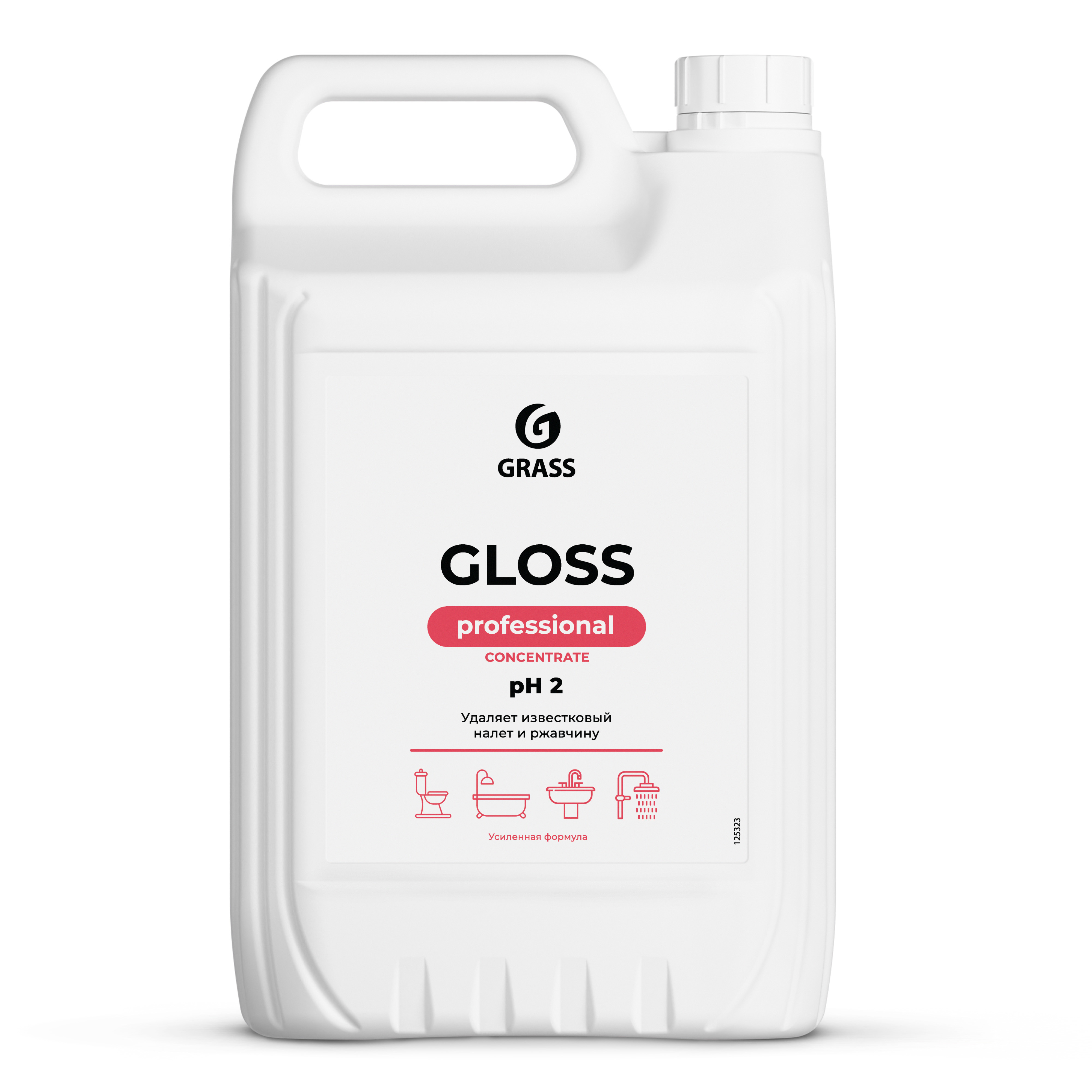Изображение товара Чистящее средство от известкового налета и ржавчины Grass Gloss Concentrate 5.5 кг Изображение товара Чистящее средство от известкового налета и ржавчины Grass Gloss Concentrate 5.5 кг
