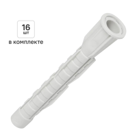 Изображение товара Универсальный дюбель PDU N L 6x50 - нейлон, 16 шт, Россия