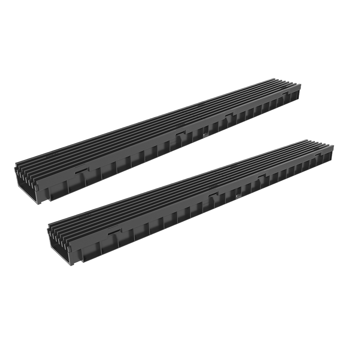 Изображение товара Лоток водосточный Gidrolica Light 1000x115мм DN100, класс A15, комплект 2 шт.