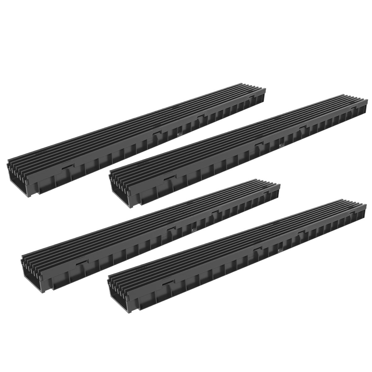 Изображение товара Лоток водосточный Gidrolica Light 1000x115x220мм DN100 с решеткой пластиковой ячеистой класс A15 4шт Изображение товара Лоток водосточный Gidrolica Light 1000x115x220мм DN100 с решеткой пластиковой ячеистой класс A15 4шт