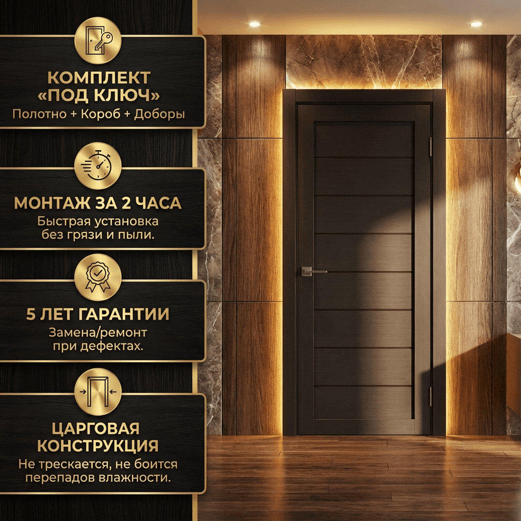 Изображение товара UBERTURE Модерн 10005, дверь 200x70 см, каштан, PVC пленка