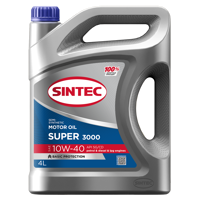 Изображение товара Моторное масло SINTEC 10W-40 SG/CD, 4 л - полусинтетическое